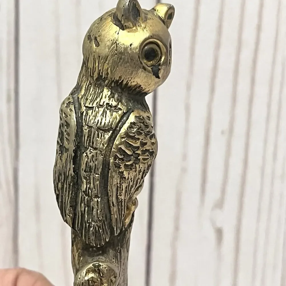 Vintage Owl Nutcracker MCM Woodland Kitchen Decor Rustic Cabincore